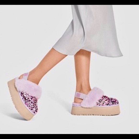 UGG Funkette Stellar Sequin Platform Slippers - Picture 13 of 13